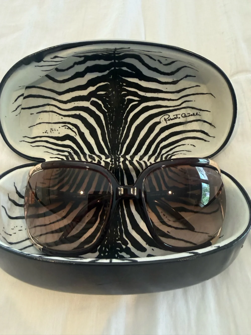 Roberto Cavalli Women's Brown Gradient Oversized Sunglasses